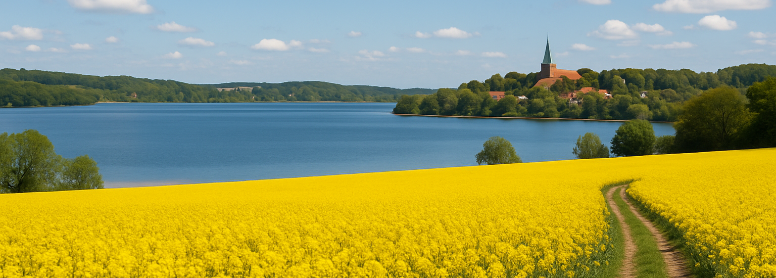 Rapsfeld am Ratzeburger See